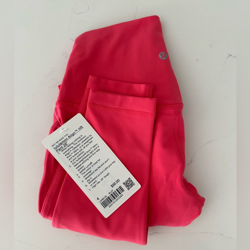 BNWT! Lululemon Pink Leggings